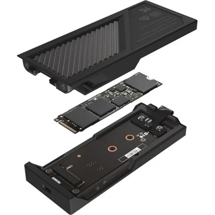 Asus ROG Strix Aiolos – M.2 NVMe SSD ház USB 3.2 Gen 2x2 Type-C 20Gbps