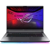 Asus ROG Strix G18 (2025) notebook 18" WQXGA 300Hz, ICU 9 290HX Plus, 32GB, 1TB, RTX5070/12, OS és töltő nélkül, E. Gray