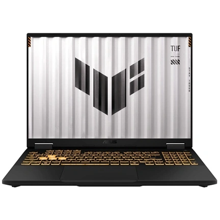 Asus TUF Gaming F16 (2025) FX608 notebook 16" WUXGA 144Hz, i5-14450HX, 16GB, 512GB, RTX 5050 8GB, nincs OS, Jaeger Gray