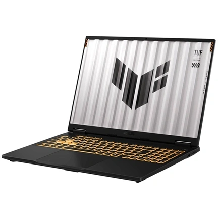 Asus TUF Gaming F16 (2025) FX608 notebook 16" WUXGA 144Hz, i5-14450HX, 16GB, 512GB, RTX 5050 8GB, nincs OS, Jaeger Gray