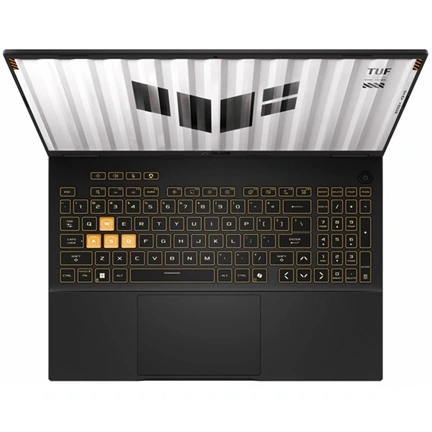Asus TUF Gaming F16 (2025) FX608 notebook 16" WUXGA 144Hz, i5-14450HX, 16GB, 512GB, RTX 5050 8GB, nincs OS, Jaeger Gray