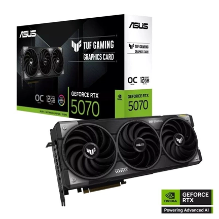 Asus TUF Gaming GeForce RTX 5070 OC Edition 12GB GDDR7 videokártya