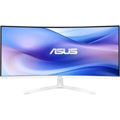 Asus VU34WCIP-W monitor 34" WQHD ívelt 1500R 100Hz, Eye Care Plus, levegő ionizáló, USB-C PD 65W
