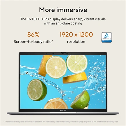 Asus Vivobook S14 M3407HA notebook 14" WUXGA, AMD Ryzen 7 260, 16GB, 1TB SSD, Windows 11 Home, matt szürke