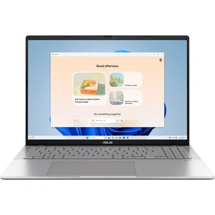 Asus Vivobook S16 M3607HA notebook 16" WUXGA, AMD Ryzen 7 260, 16GB, 512GB SSD, nincs OS, hűvös ezüst