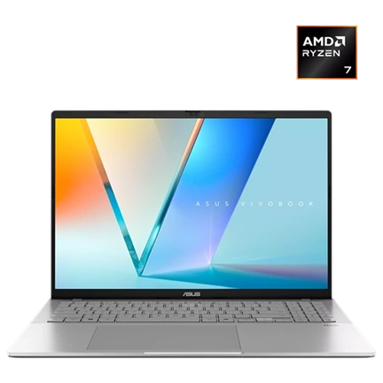 Asus Vivobook S16 M3607KA notebook 16" WUXGA OLED, AMD Ryzen AI 5 330, 16GB, 512GB SSD, nincs OS, hűvös ezüst