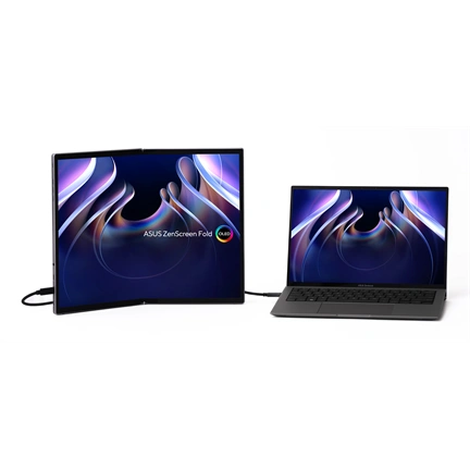 Asus ZenScreen Fold OLED MQ17QH hordozható összecsukható monitor 17,3" QHD