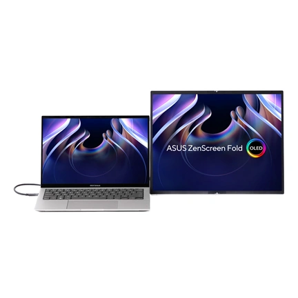 Asus ZenScreen Fold OLED MQ17QH hordozható összecsukható monitor 17,3" QHD