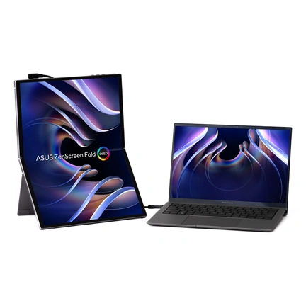 Asus ZenScreen Fold OLED MQ17QH hordozható összecsukható monitor 17,3" QHD