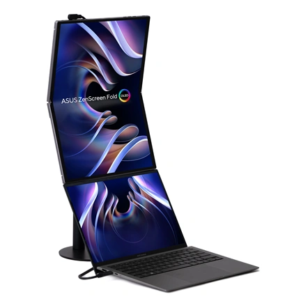 Asus ZenScreen Fold OLED MQ17QH hordozható összecsukható monitor 17,3" QHD
