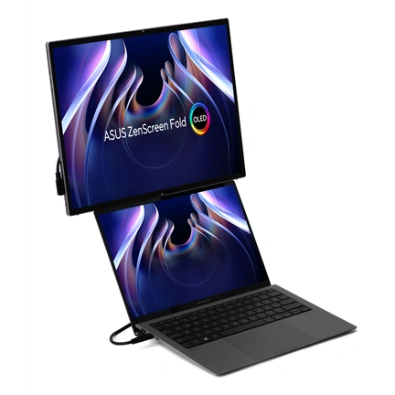 Asus ZenScreen Fold OLED MQ17QH hordozható összecsukható monitor 17,3" QHD