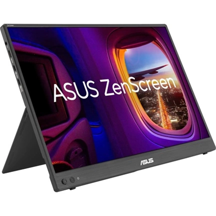 Asus ZenScreen MB16FC hordozható monitor 16", WUXGA, IPS, automatikus elfordítás, kitámasztó, USB Type-C, mini-HDMI