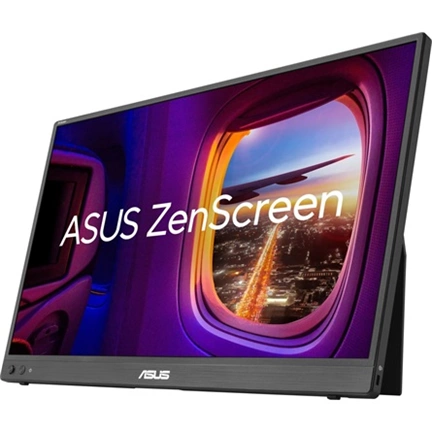 Asus ZenScreen MB16FC hordozható monitor 16", WUXGA, IPS, automatikus elfordítás, kitámasztó, USB Type-C, mini-HDMI
