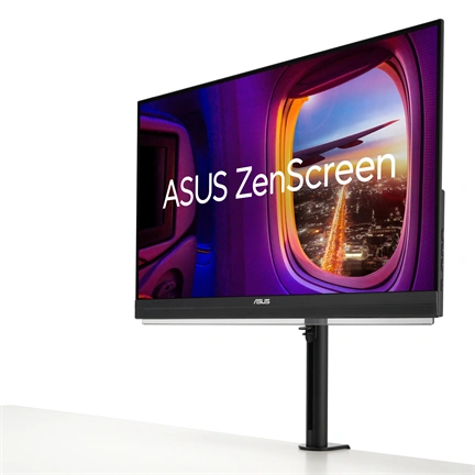 Asus ZenScreen MB27ACF monitor - 27" QHD IPS 100Hz, fogantyúval szállítható, kitámasztó, 2.1 hangzás, USB-C PD 70W