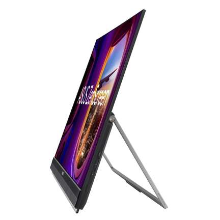 Asus ZenScreen MB27ACF monitor - 27" QHD IPS 100Hz, fogantyúval szállítható, kitámasztó, 2.1 hangzás, USB-C PD 70W