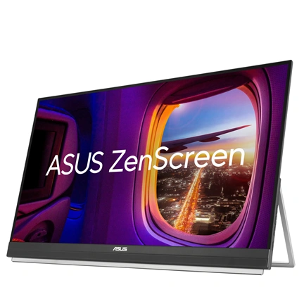 Asus ZenScreen MB27ACF monitor - 27" QHD IPS 100Hz, fogantyúval szállítható, kitámasztó, 2.1 hangzás, USB-C PD 70W