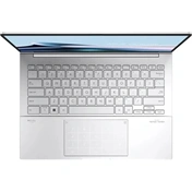 Asus Zenbook 14 OLED UX3405 notebook, Intel Core Ultra 7 255H, 16GB LPDDR5X, 512GB SSD, nincs OS, Foggy Silver