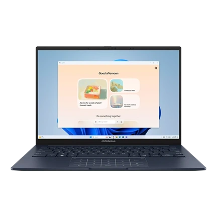 Asus Zenbook 14 OLED UX3405 notebook, Intel Core Ultra 7 255H, 16GB LPDDR5X, 512GB SSD, nincs OS és töltő, Foggy Silver