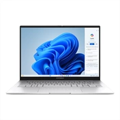 Asus Zenbook 14 OLED UX3405 notebook, Intel Core Ultra 9 285H, 16GB LPDDR5X, 1TB SSD, Windows 11 Home, Foggy Silver Asus Zenbook 14 OLED UX3405 notebook, Intel Core Ultra 9 285H, 16GB LPDDR5X, 1TB SSD, Windows 11 Home, Foggy Silver