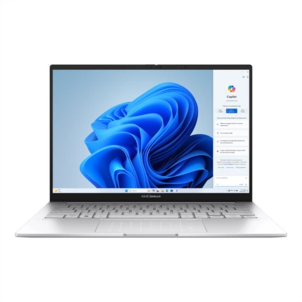Asus Zenbook 14 OLED UX3405 notebook, Intel Core Ultra 9 285H, 16GB LPDDR5X, 1TB SSD, Windows 11 Home, Foggy Silver Asus Zenbook 14 OLED UX3405 notebook, Intel Core Ultra 9 285H, 16GB LPDDR5X, 1TB SSD, Windows 11 Home, Foggy Silver