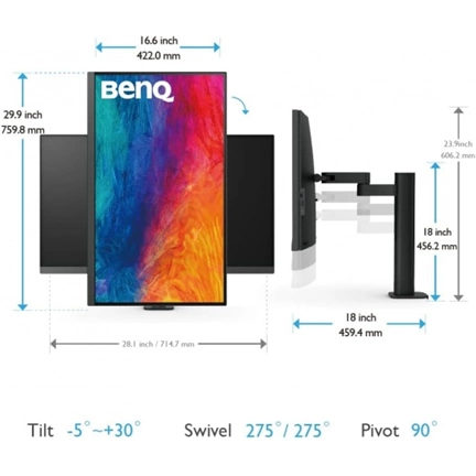 BENQ PD3205UA 31.5" 4K USB-C 99% sRGB/Rec.709 HDR10