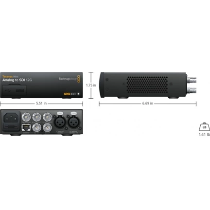 BLACKMAGIC DESIGN Teranex Mini - Analog to SDI 12G CONVNTRM/BB/ANSDI