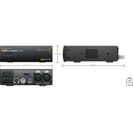 BLACKMAGIC DESIGN Teranex Mini - HDMI to Optical 12G CONVNTRM/MB/HOPT