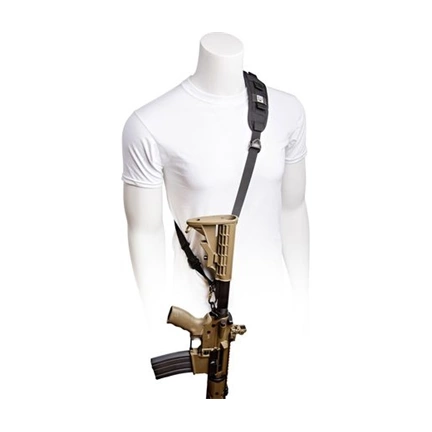 BLACKRAPID Delta Black FA Rifle Sling with Swivel Locking Carabiner – Single Point