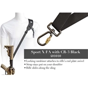 BLACKRAPID Sport X FA Black Rifle Sling with Swivel Locking Carabiner (Single Point) BLACKRAPID Sport X FA Black Rifle Sling with Swivel Locking Carabiner (Single Point)