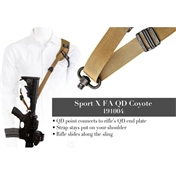 BLACKRAPID Sport X FA Coyote Rifle Sling with Swivel QD Locking Carabiner (Single Point) BLACKRAPID Sport X FA Coyote Rifle Sling with Swivel QD Locking Carabiner (Single Point)