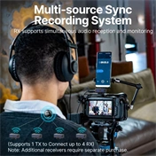 BOYA BOYALINK V3-01 2.4GHz Univerzális vezetéknélküli szett (1+2)  lightning, USB-C, 3.5mm TRS