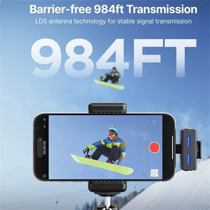 BOYA BOYALINK V3-02 2.4GHz Univerzális vezetéknélküli szett (1+2)  USB-C + 3.5mm TRS