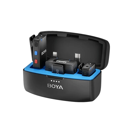 BOYA BOYAMIC 2.4GHz Univerzális vezetéknélküli szett (1+2 Töltődoboz)