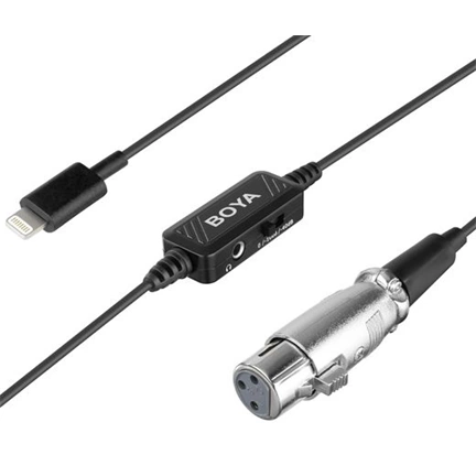 BOYA BY-BCA7 XLR -> Lightning adapter