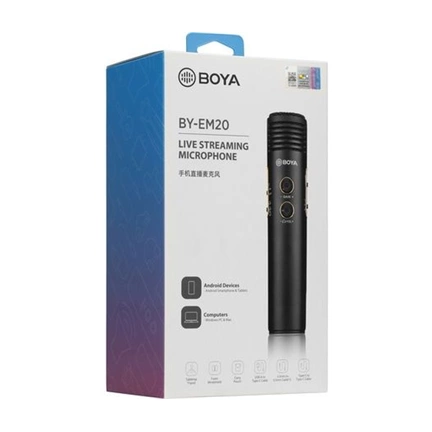 BOYA BY-EM20 USB Cardioid Kondenzátor mikrofon