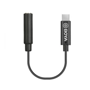 BOYA BY-K4 3.5mm Female TRS to Male Type-C átalakító kábel 6cm CSAK MIKROFON ADAPTER