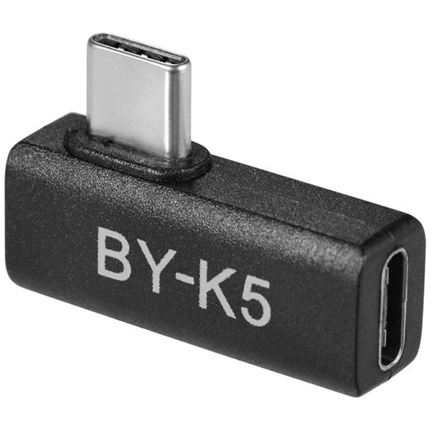 BOYA BY-K5 Female TYPE-C to Male TYPE-C 90 fokos adapter