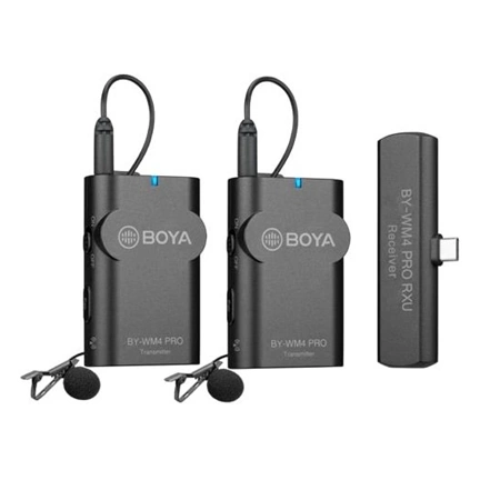 BOYA BY-WM4 Pro-K6  2.4GHz Univerzális vezetéknélküli szett (Android | 1+2)