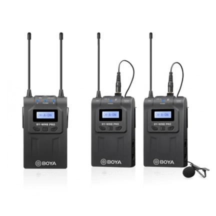 BOYA BY-WM8 Pro-K2 UHF vezetéknélküli dupla szett (1+2)