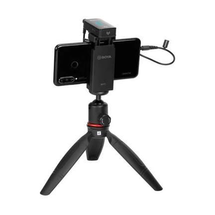 BOYA BY-XM6-K2 2.4GHz Univerzális vezetéknélküli szett (1+2) töltővel - Fekete