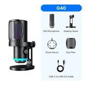 BOYA CASTMIC G40 - Kettős membrános, többirányú asztali broadcast mikrofon