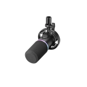 BOYA CASTMIC S60B - XLR és USB csatlakozású RGB broadcast mikrofon boom karral