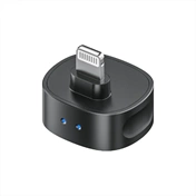 BOYA MAGIC - 3 vevő + 2 adó + 1 töltőtok + 1 többfunkciós tárolótáska, Type-C, Lightning, 3,5 mm-es kamera-vevő, fekete