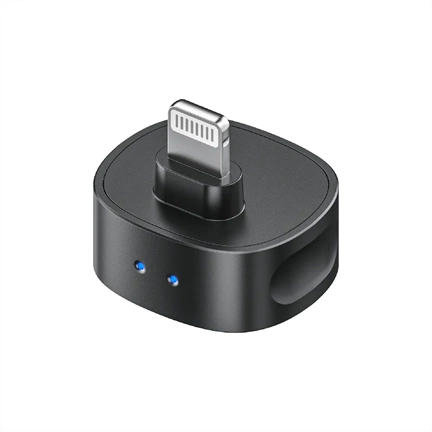 BOYA MAGIC - 3 vevő + 2 adó + 1 töltőtok + 1 többfunkciós tárolótáska, Type-C, Lightning, 3,5 mm-es kamera-vevő, fekete