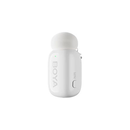 BOYA Mini - Ultrakompakt vezeték nélküli mikrofon 2 adó + 2 vevő (USB-C + Lightning csatlakozó) + 1 töltőtok. Fehér BOYA Mini - Ultrakompakt vezeték nélküli mikrofon 2 adó + 2 vevő (USB-C + Lightning csatlakozó) + 1 töltőtok. Fehér