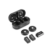 BOYA Omic-D 2.4GHz Ultrakompakt vezetéknélküli szett (iOS 1+2 Töltődoboz) Fehér