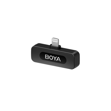 BOYA V Series vezeték nélküli mikrofon Lightning csatlakozós eszközökhöz, 2 adó + 1 vevő BOYA V Series vezeték nélküli mikrofon Lightning csatlakozós eszközökhöz, 2 adó + 1 vevő