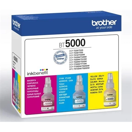 Brother BT5000CL színes tintatartály gyűjtőcsomag