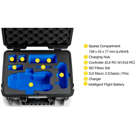 B&W Case type 3000 for DJI Mavic 3 black