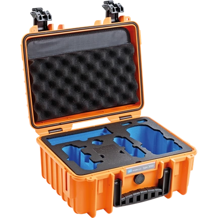 B&W Case type 3000 for DJI Mavic Air 2 / Air 2S orange